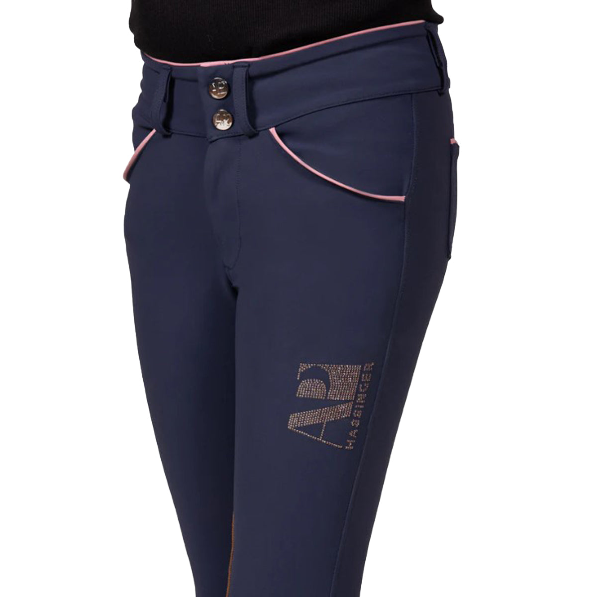 AP Hassinger Junior Savannah Knee Patch Breech - Comfortable Equestrian Riding Pants for Kids - Perfect for Horseback Riding Lessons and Show Competitions