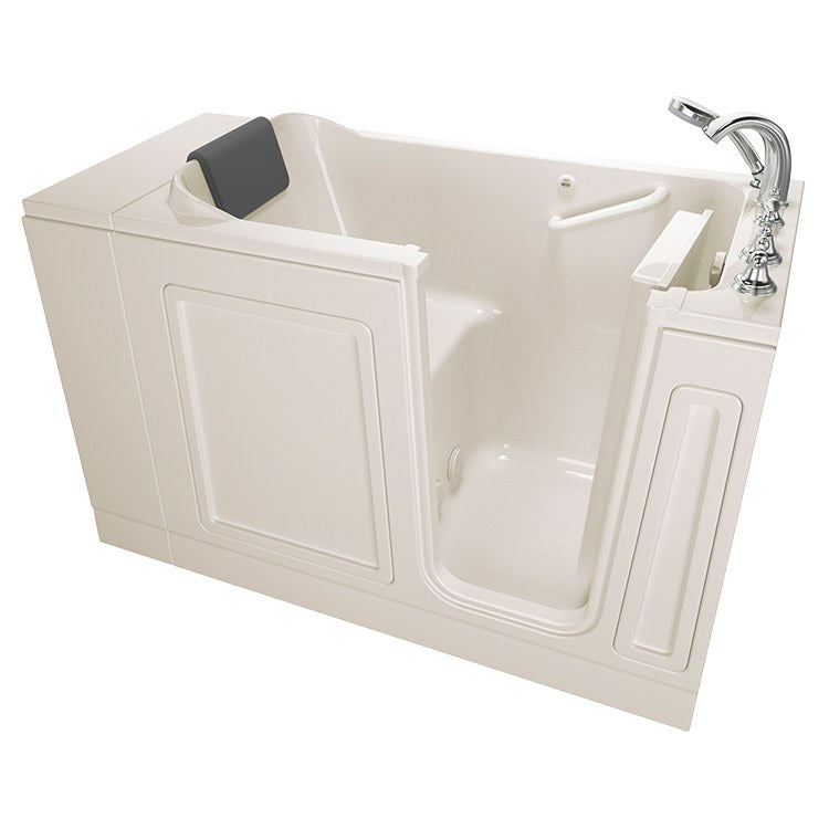 2848 Series 28W x 48L Acrylic Walk-In Soaking Bathtub with Right Hand Drain & Faucet - Perfect for Small Bathrooms, Spa Relaxation & Elderly Accessibility