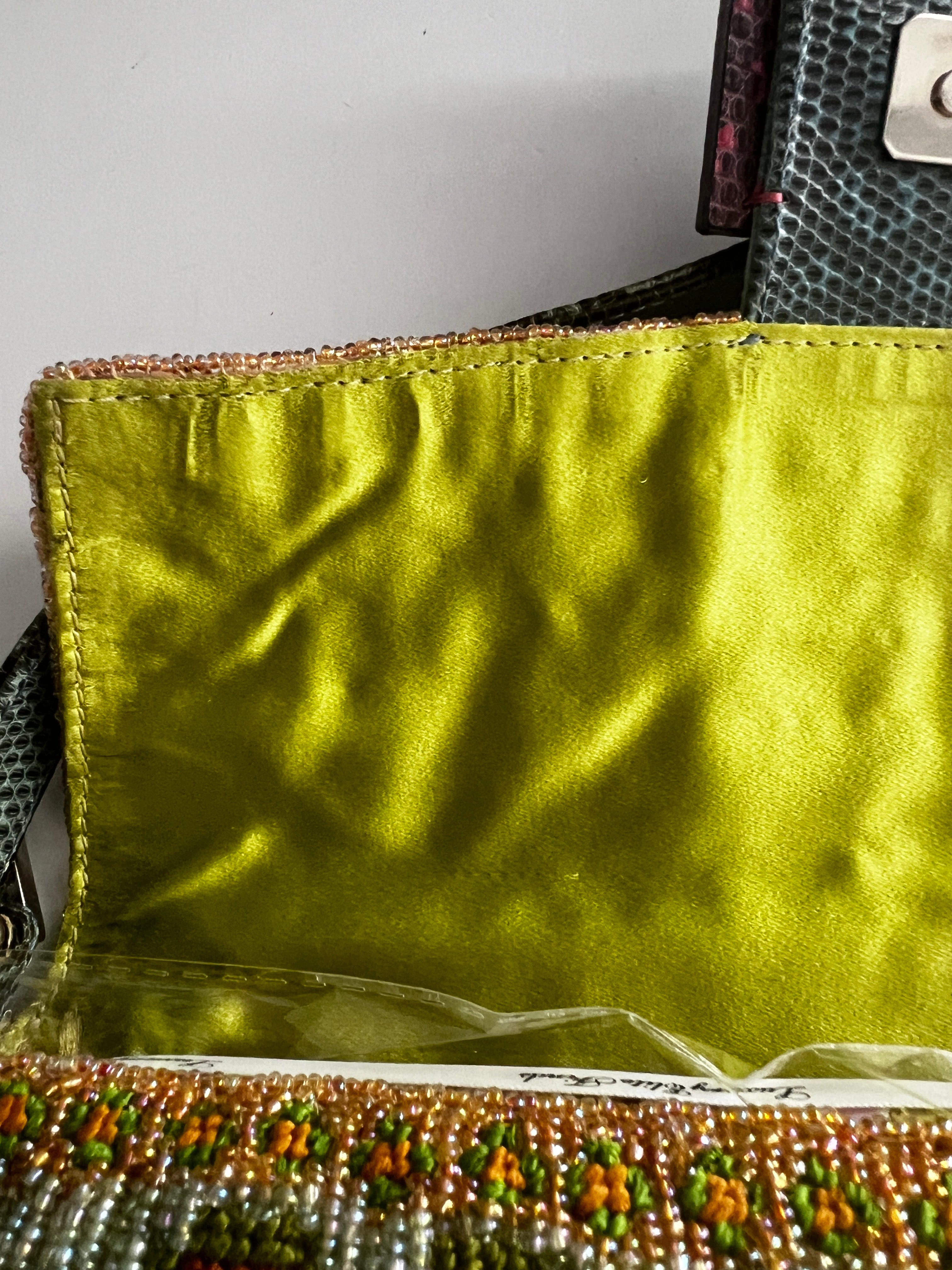 Vintage Fendi Madonna Boho Beaded Baguette Bag from 1997 - 90s Retro Shoulder Bag for Women, Perfect for Concerts, Parties & Boho Fashion