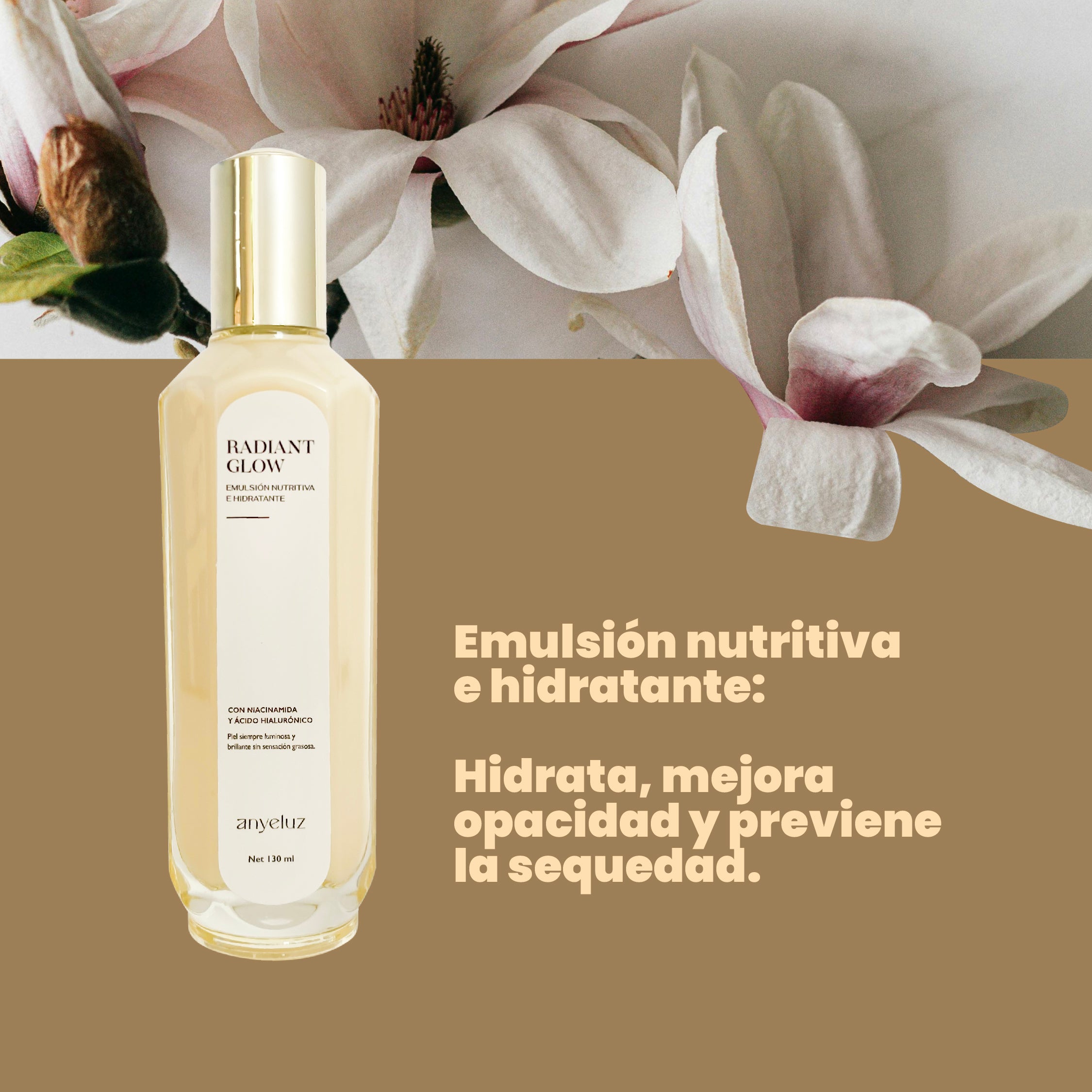 Radiant Anyeluz Nutritive Emulsion - Hydrating & Brightening Face Cream for Glowing Skin | Perfect for Daily Skincare & Night Routine
