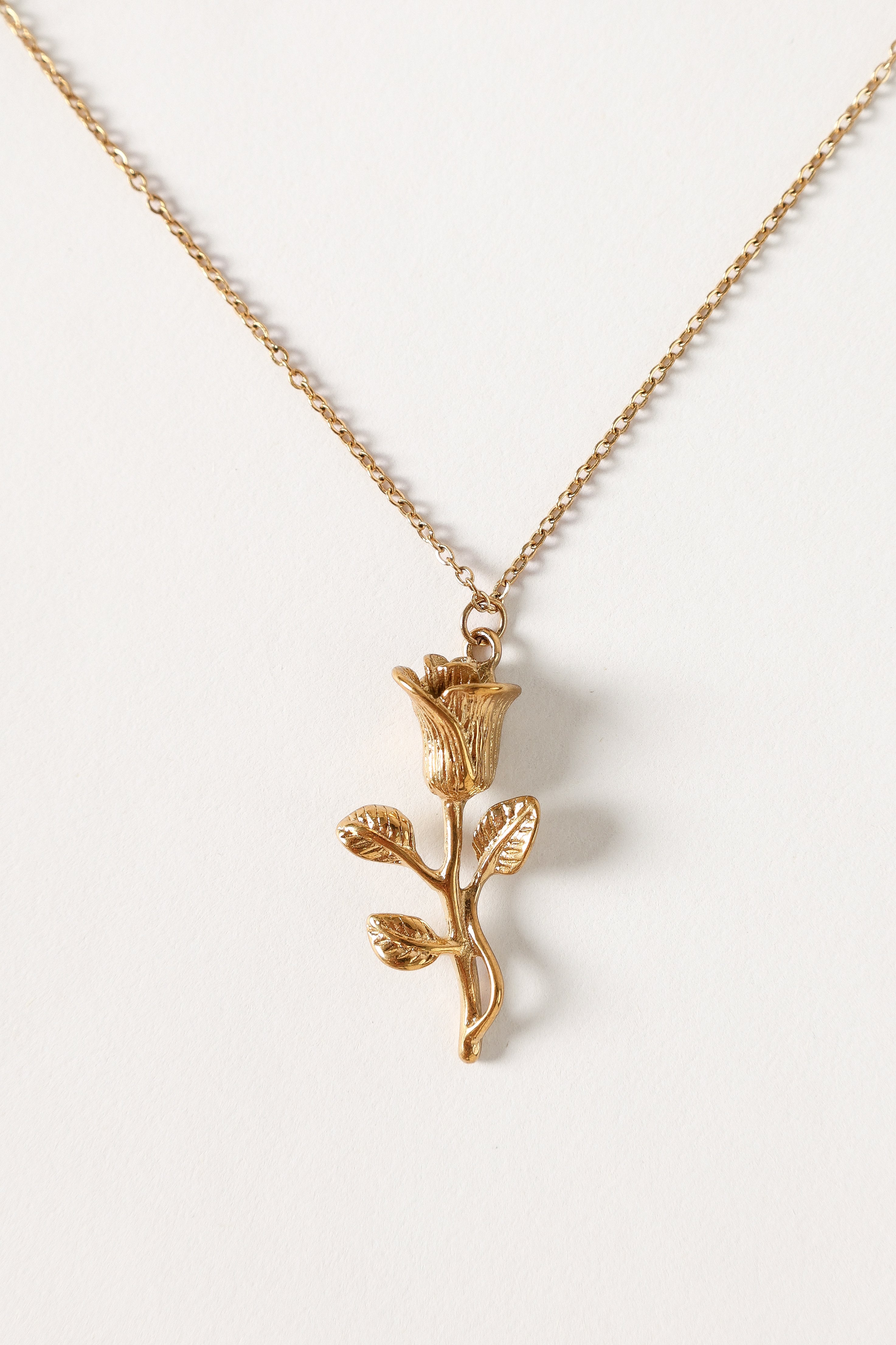 Damira Gold Flower Necklace - Elegant Floral Jewelry for Women, Perfect for Weddings, Parties & Everyday Wear