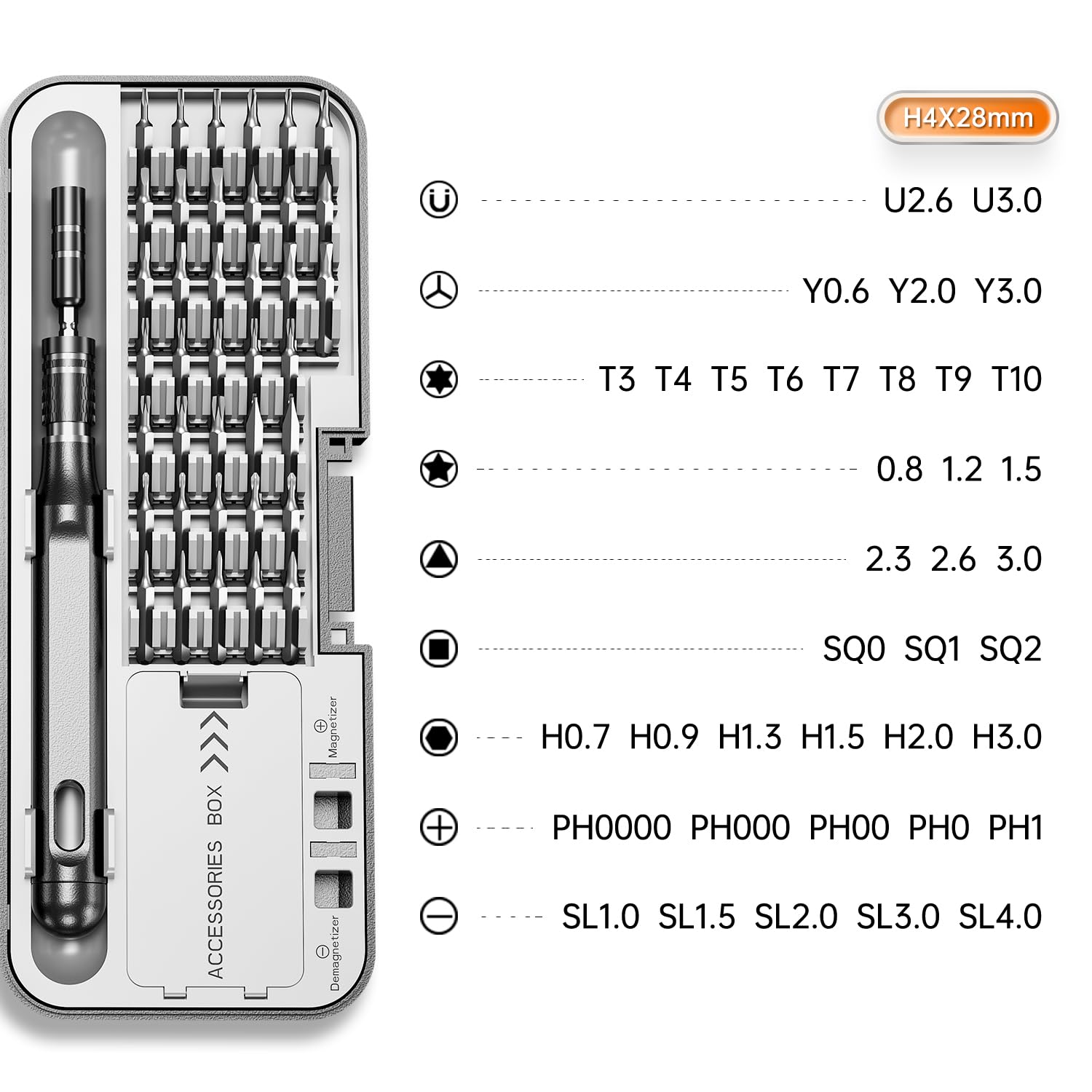 48-in-1 Magnetic Screwdriver Set - Professional Repair Tool Kit for Phones, Laptops, Watches