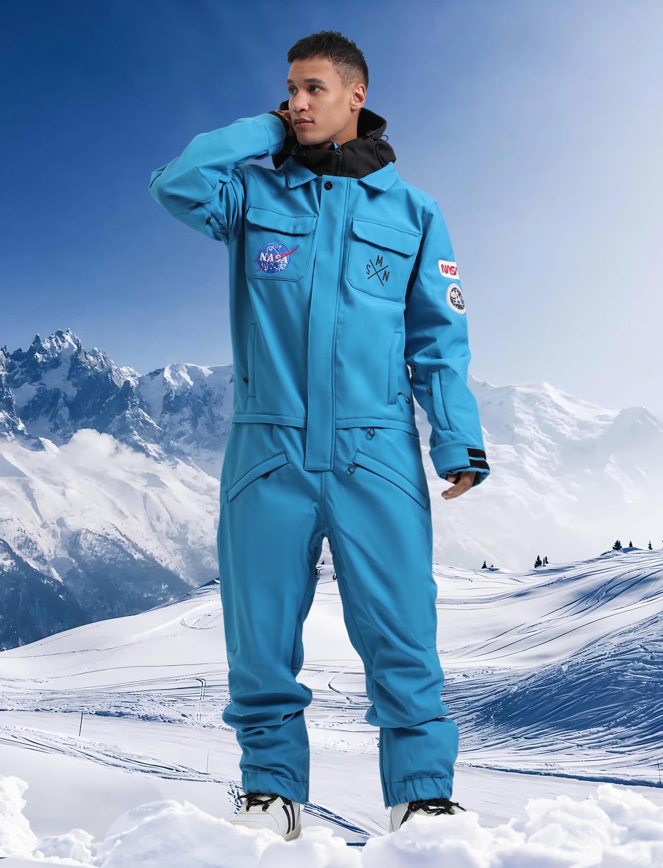 GSOU SNOW Waterproof Windproof Insulated Ski Suit for Women & Men - One Piece Snowsuit for Skiing, Snowboarding & Winter Sports | Perfect for Ski Resorts, Snow Tubing & Cold Weather Adventures