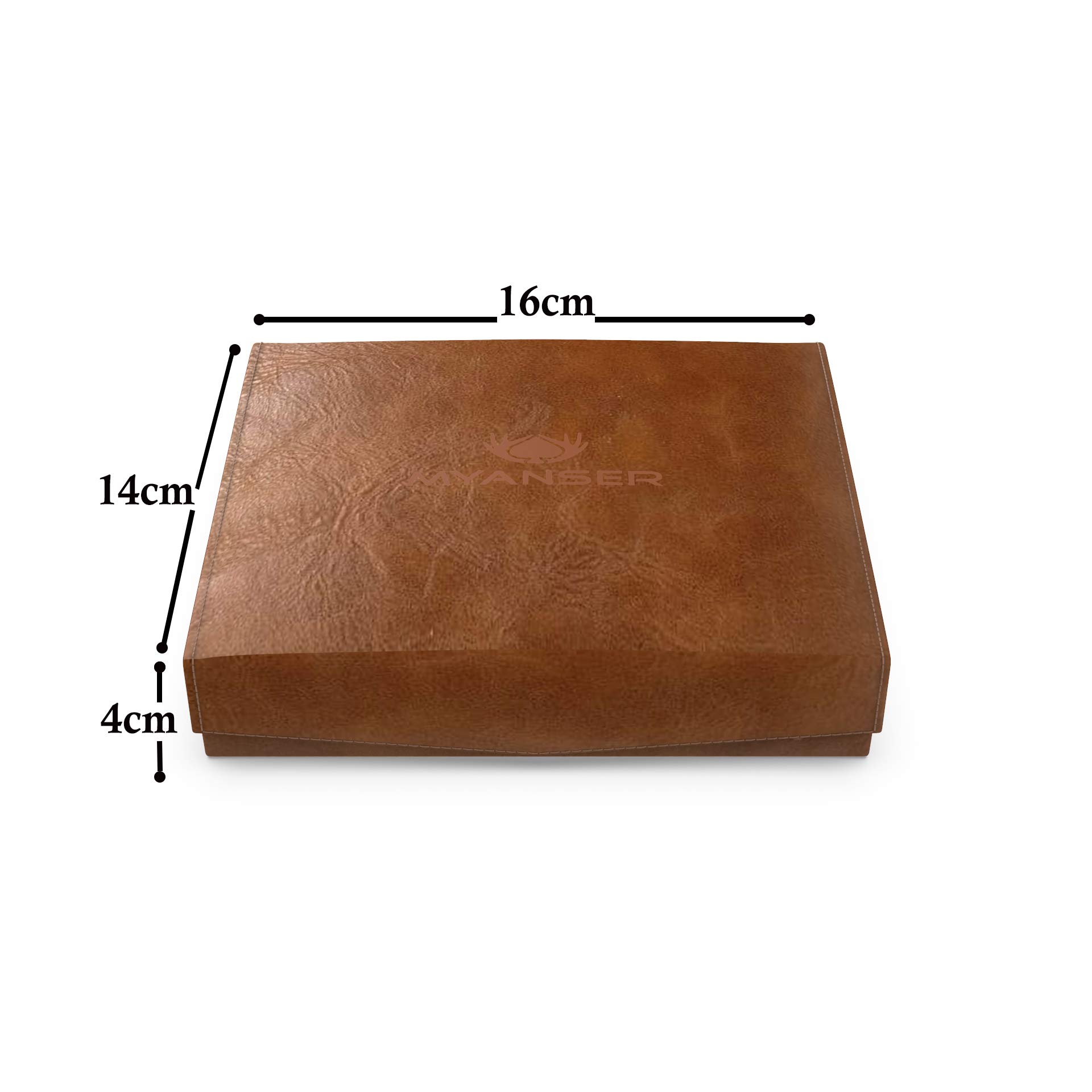 Premium MYANSER Poker Card Set - 2 Deck Luxury Playing Cards for Professional Players & Game Nights - Exquisite Horse Leather Gift Box - Perfect for Poker Parties, Casino Nights & Family Gatherings
