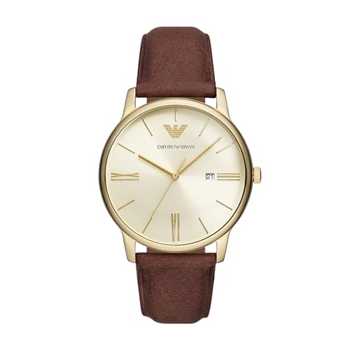 Gold/Brown Leather