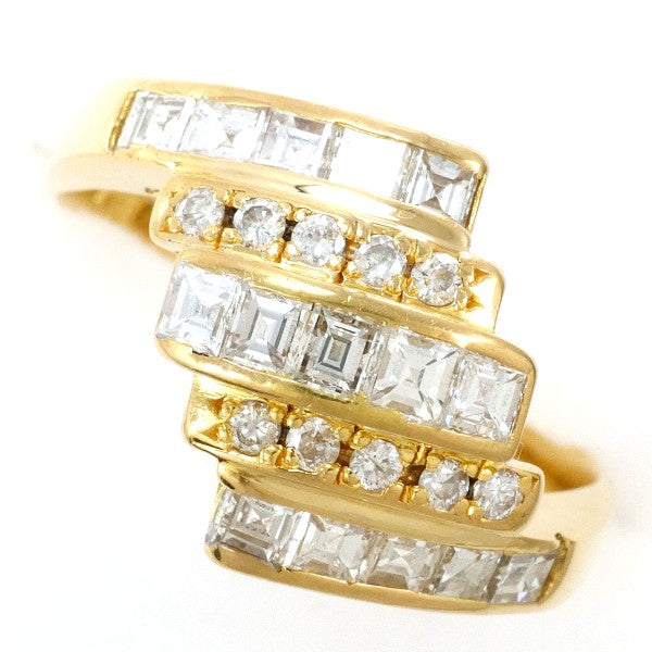 18K Yellow Gold Diamond Ring for Women - Elegant Solitaire Engagement & Wedding Band - Perfect for Proposals, Anniversaries, and Special Occasions