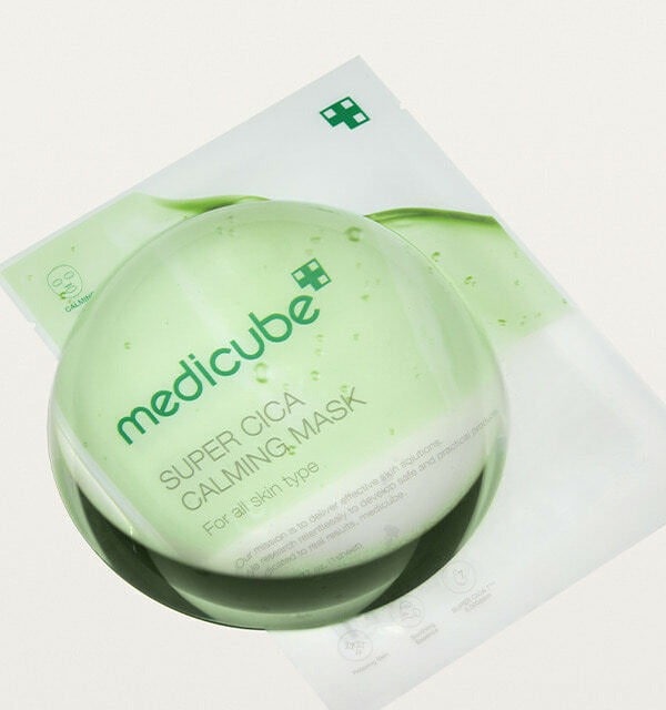 Medicube Super Cica Calming Mask 10-Pack | Soothing Facial Sheet Mask for Sensitive Skin | Korean Skincare for Redness Relief & Hydration | Perfect for Post-Treatment Care & Daily Skin Calming Routine