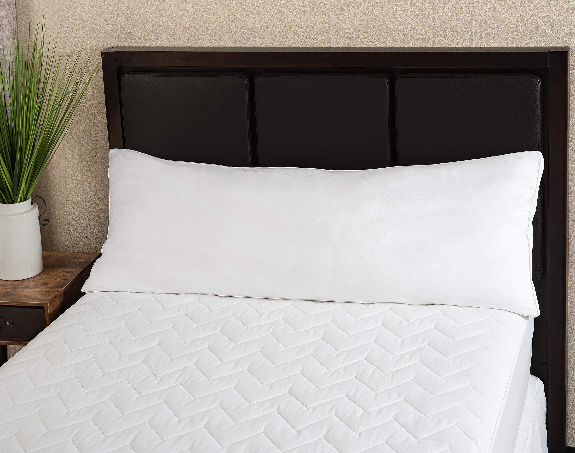Luxury Hotel-Style Body Pillow - 20x55 Inches, Ultra Soft & Comfortable, 300 Thread Count - Relieves Neck & Back Pain - Perfect for Home, Office, or Travel Use