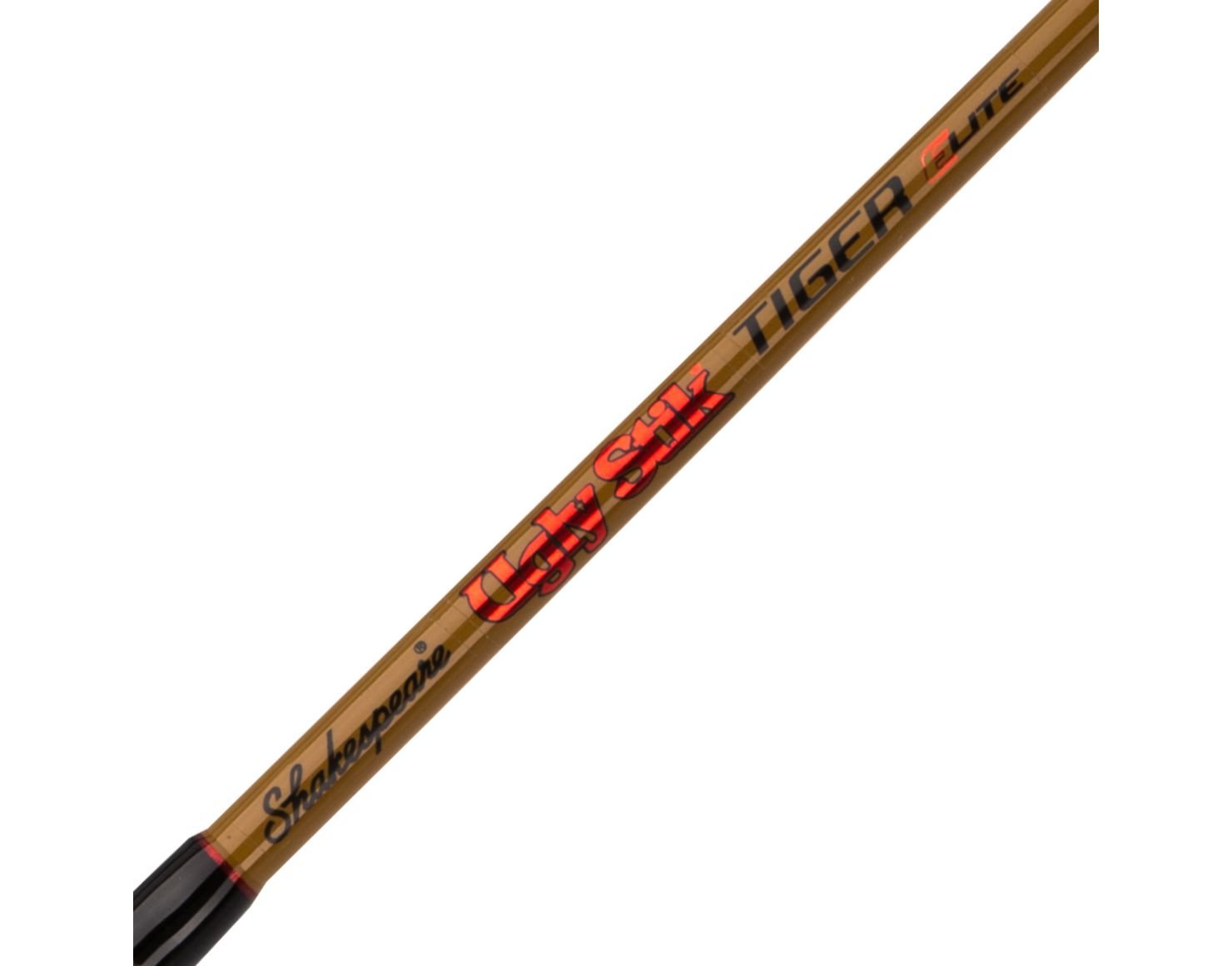 Shakespeare Ugly Stik 5’8” Tiger Elite Jig Casting Rod - Heavy Duty One Piece Offshore Fishing Rod for 100-200lb Line, 8-14oz Lures - Perfect for Saltwater Jigging, Trolling & Deep Sea Fishing