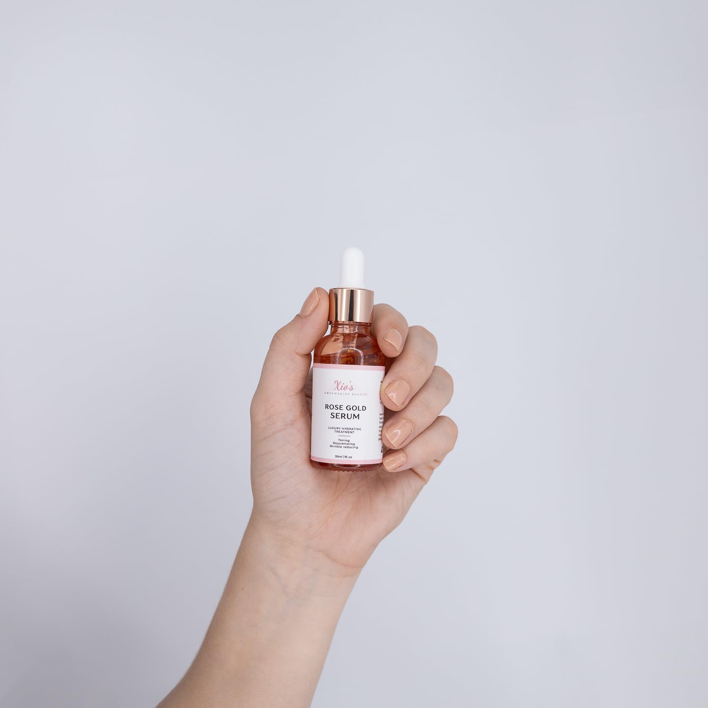 Best Rose Gold Facial Serum for Glowing Skin - Anti-Aging & Hydrating Face Serum with Vitamin C - Perfect for Night Routine & Daily Skincare