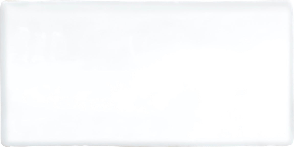 Handmade White 3x6 Ceramic Wall Tile - Premium Glossy Finish for Kitchen Backsplash, Bathroom & Shower Walls - Easy to Clean & Install