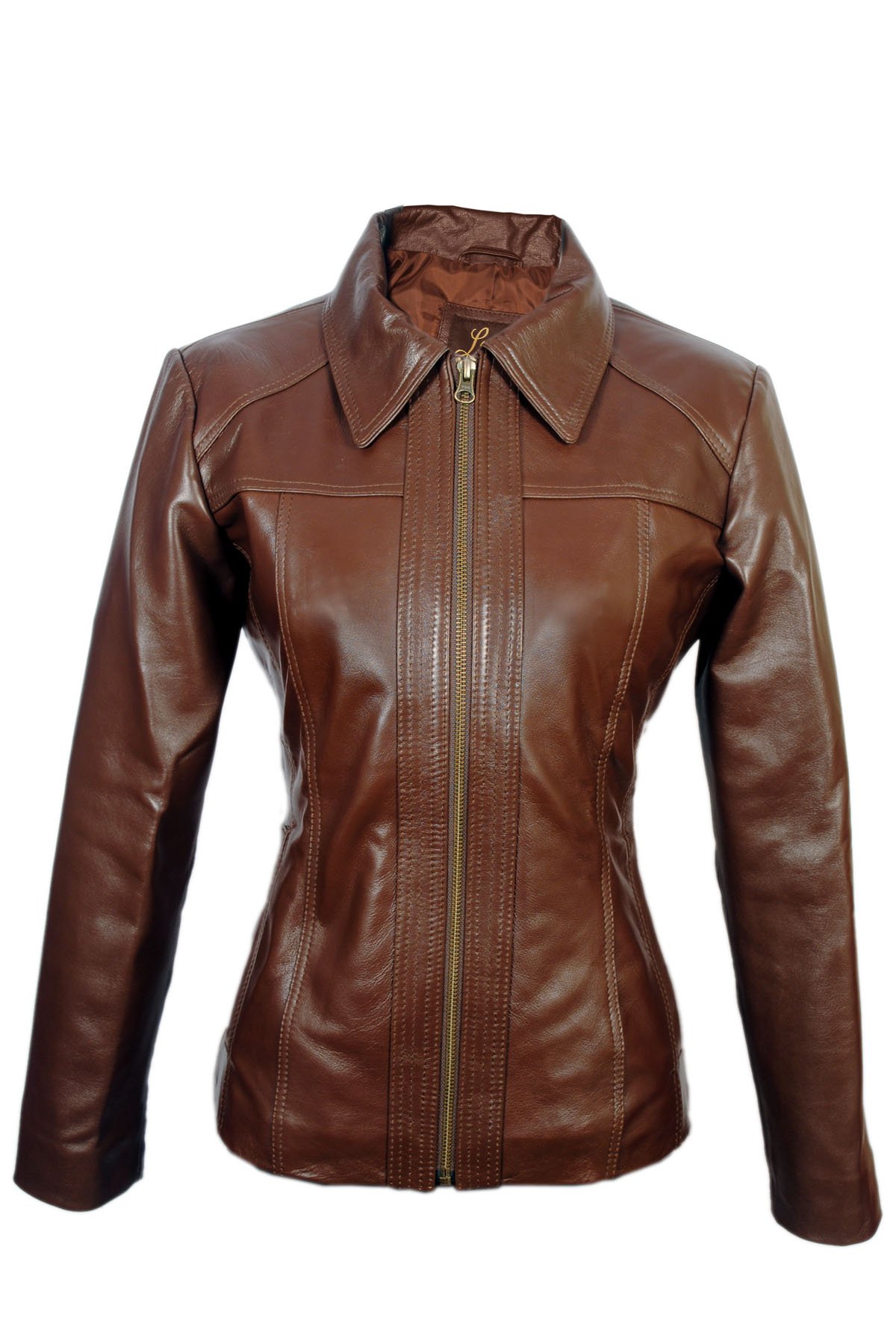 Women's Lambskin Leather Short Peacoat Jacket - Stylish Winter Coat for Women, Warm Faux Shearling Lined Jacket for Casual Outings & Office Wear