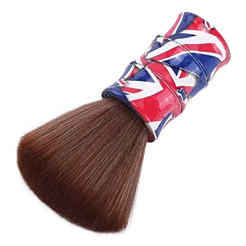 WHOSAAB Men's Beard Brush - Soft Bristle Mustache Comb for Grooming, Cleaning & Styling - Nylon Wool Shaving Brush for Broken Hair & Makeup - 3-Section Flag Design - Perfect for Daily Beard Care & Salon Use