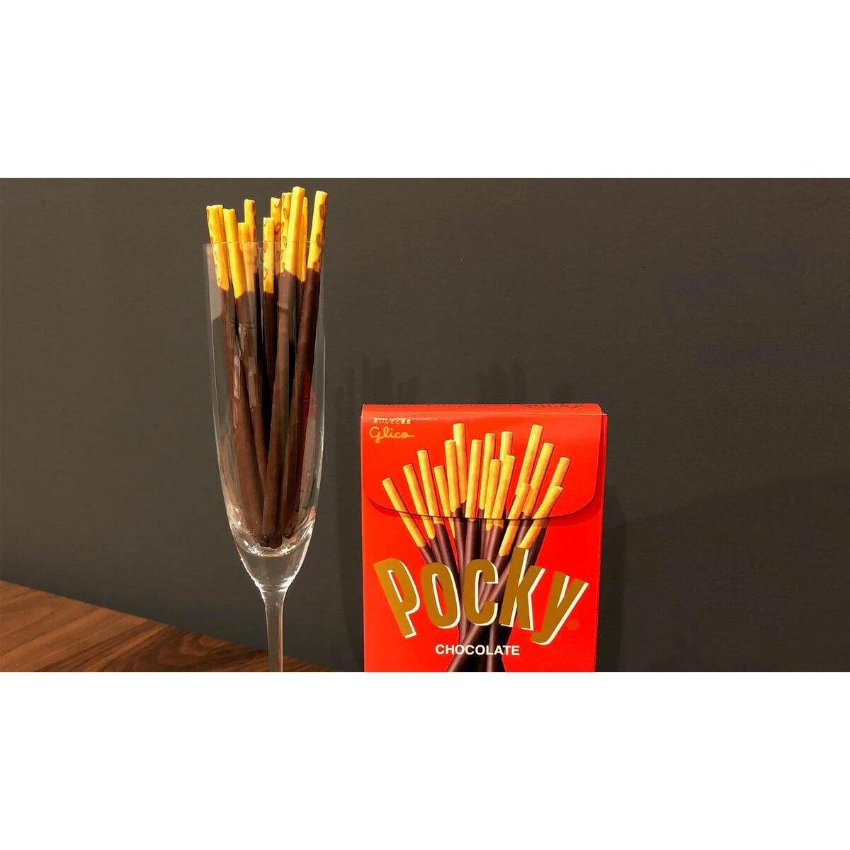 Glico Pocky Chocolate Covered Biscuit Sticks - 3 Pack | Crunchy Chocolate Snack for Parties, Gifts & Office Treats | Japanese Imported Cookies