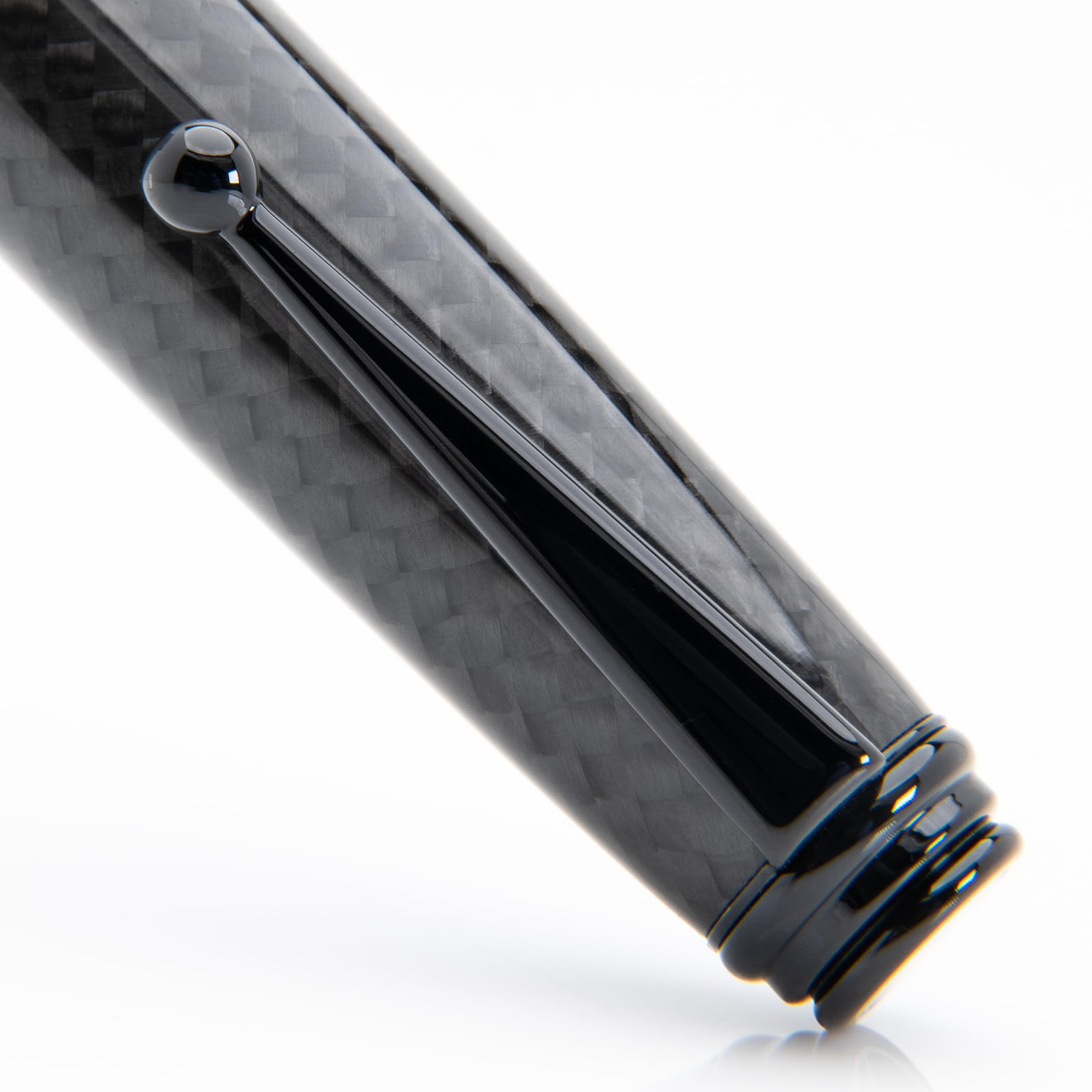 MONTEVERDE Invincia Deluxe Ballpoint Pen - Premium Black Carbon Fiber Design for Smooth Writing | Luxury Office & Executive Gift for Professionals