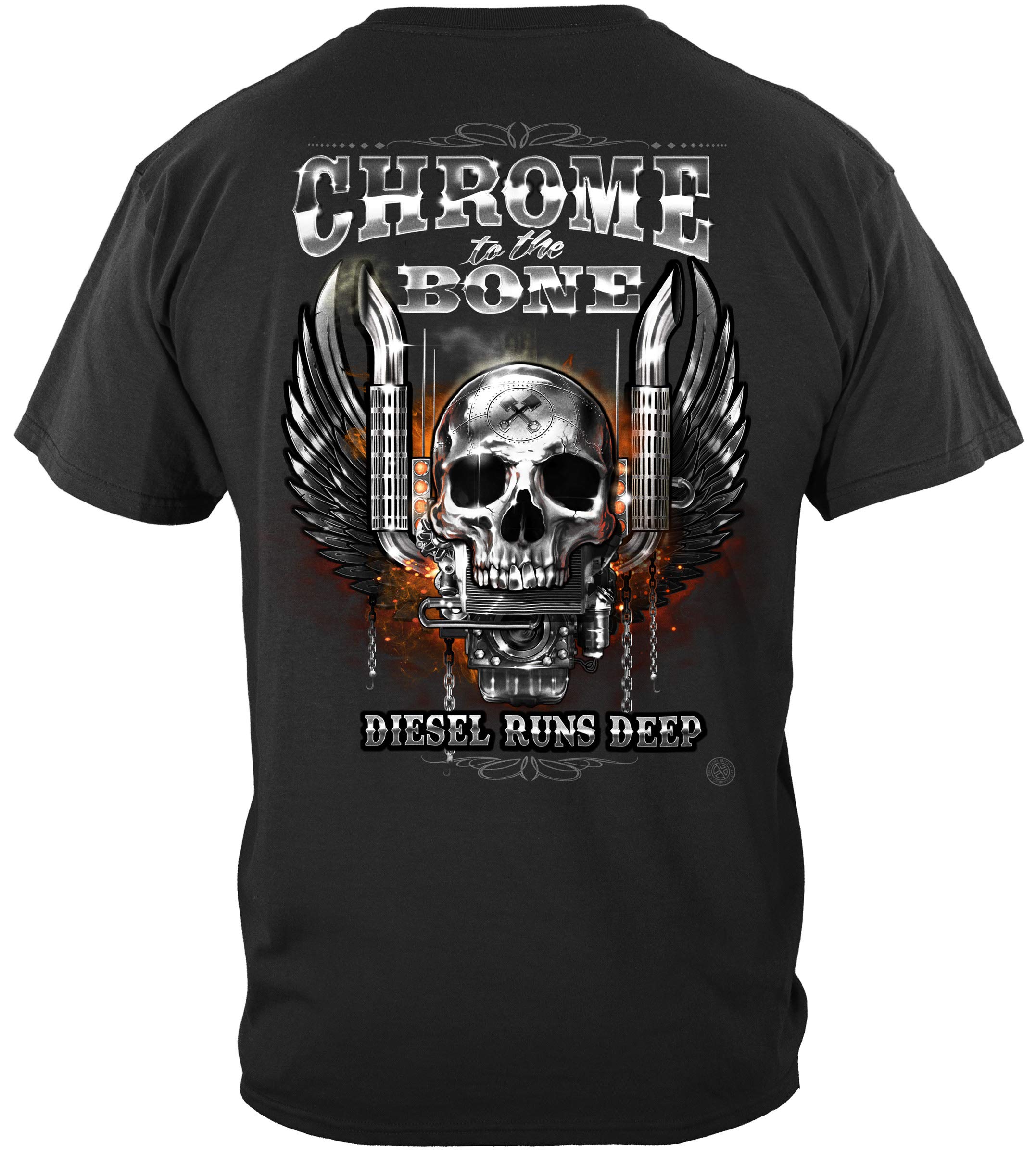 Erazor Bits Trucker T-Shirts - Big Rig Themed 100% Cotton Tees for Men | Comfortable Workwear & Casual Style for Truck Drivers & Automotive Enthusiasts