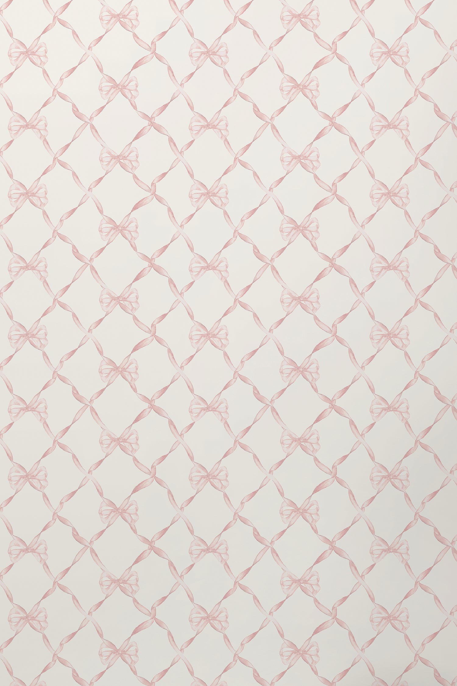 Baby Bow Faded Primrose Standard Wallpaper - Nursery Decor, Girls Room Wallpaper, Peel and Stick Wallpaper for Kids Bedroom