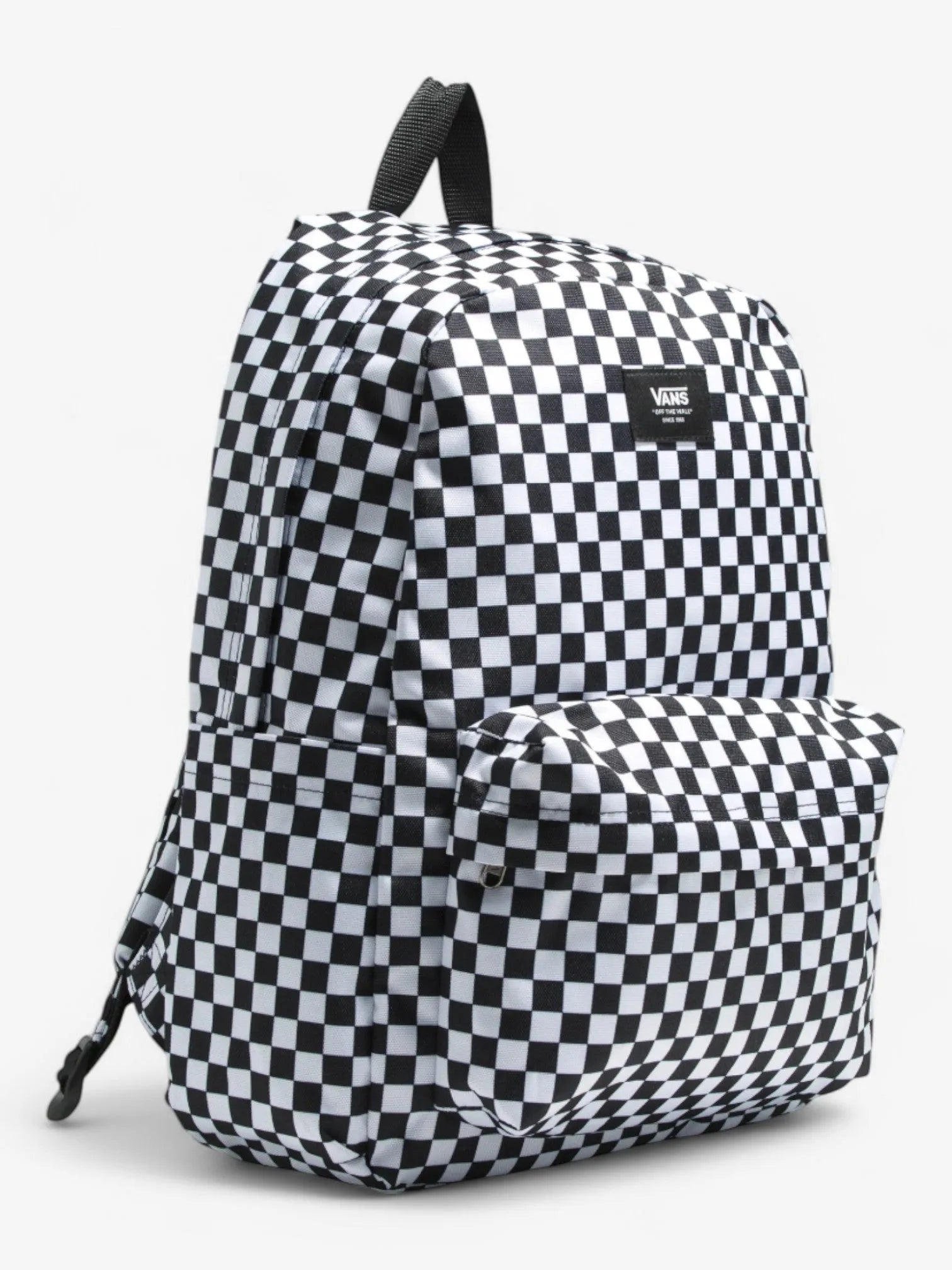 Vans Old Skool Check Backpack - White School Backpack for Men & Women | Stylish Laptop Bag for College, Work & Travel