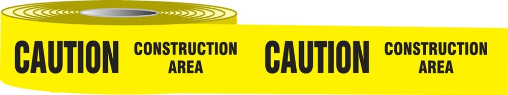 ACCUFORM Plastic Barricade Tape: Caution Safety Warning Tape (MPT149) - Ideal for Construction Sites, Hazard Areas & Crowd Control