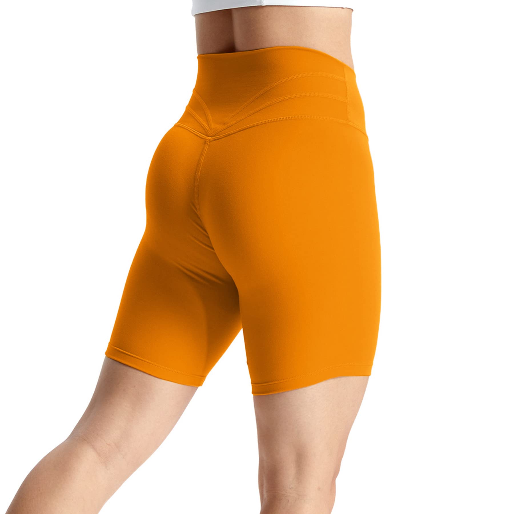 Aoxjox Women's High Waisted Workout Shorts - 6