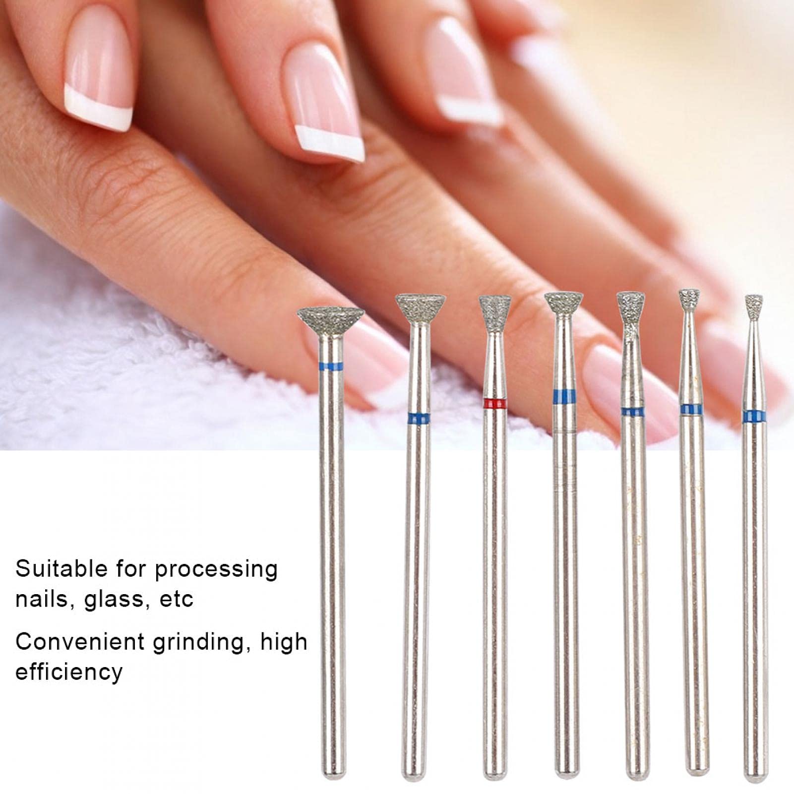 6pcs Professional Nail Drill Bits Set for Electric Manicure - Cone, Sealing, Sanding, Polishing & Cuticle Bits | Perfect for Salon & Home Nail Care, Pedicure & DIY Nail Art (#3)