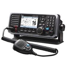 ICOM IC-M605E Fixed Marine VHF Radio with FM, DSC, GPS & AIS Receiver - Waterproof Boat Communication for Sailing, Fishing & Emergency Scenarios