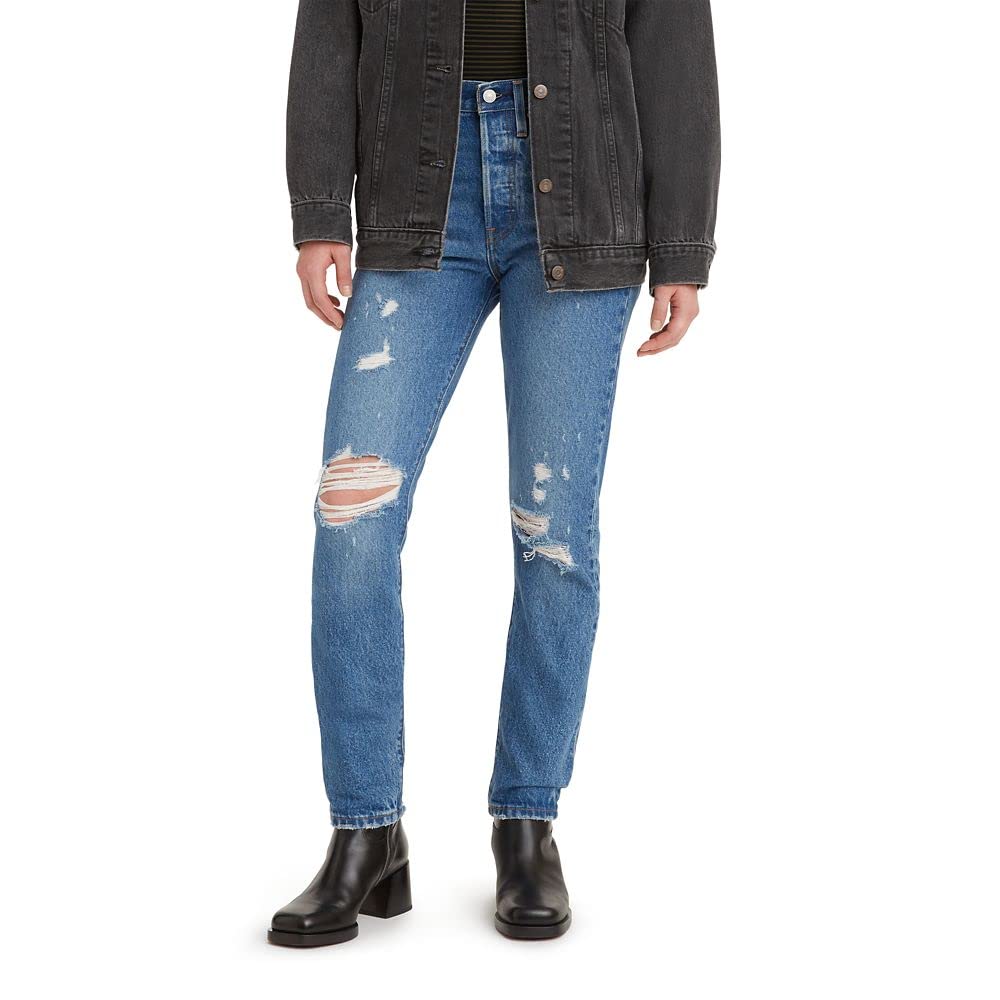 Levi's Women's Premium 501 Skinny Jeans - High Waist Stretch Denim Pants for Casual & Work Outfits | Perfect for Everyday Wear, Office & Date Nights