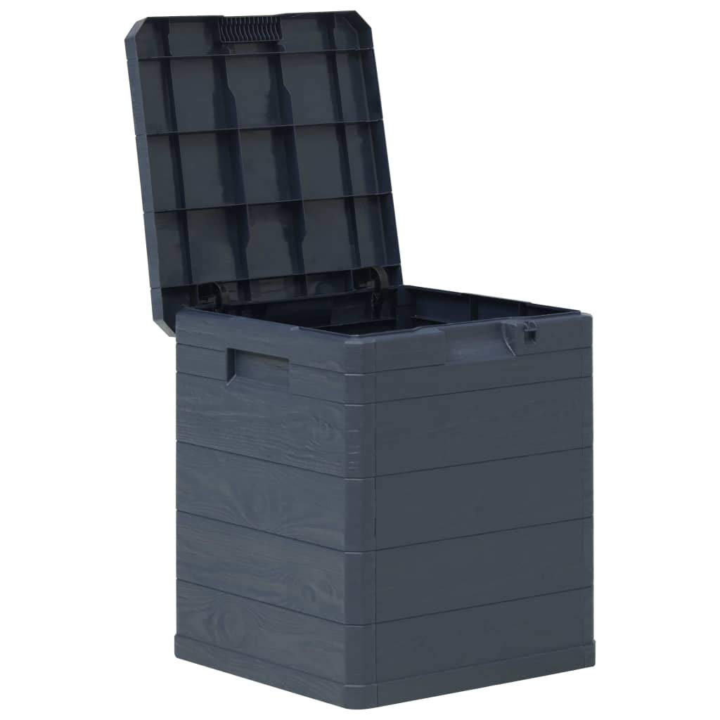 Weather-Resistant Garden Storage Box with Lid - 23.8 Gal Anthracite Outdoor Organizer for Yard Tools, Pool Accessories, Cushions & Pillows | Perfect for Patio, Deck, and Backyard Storage