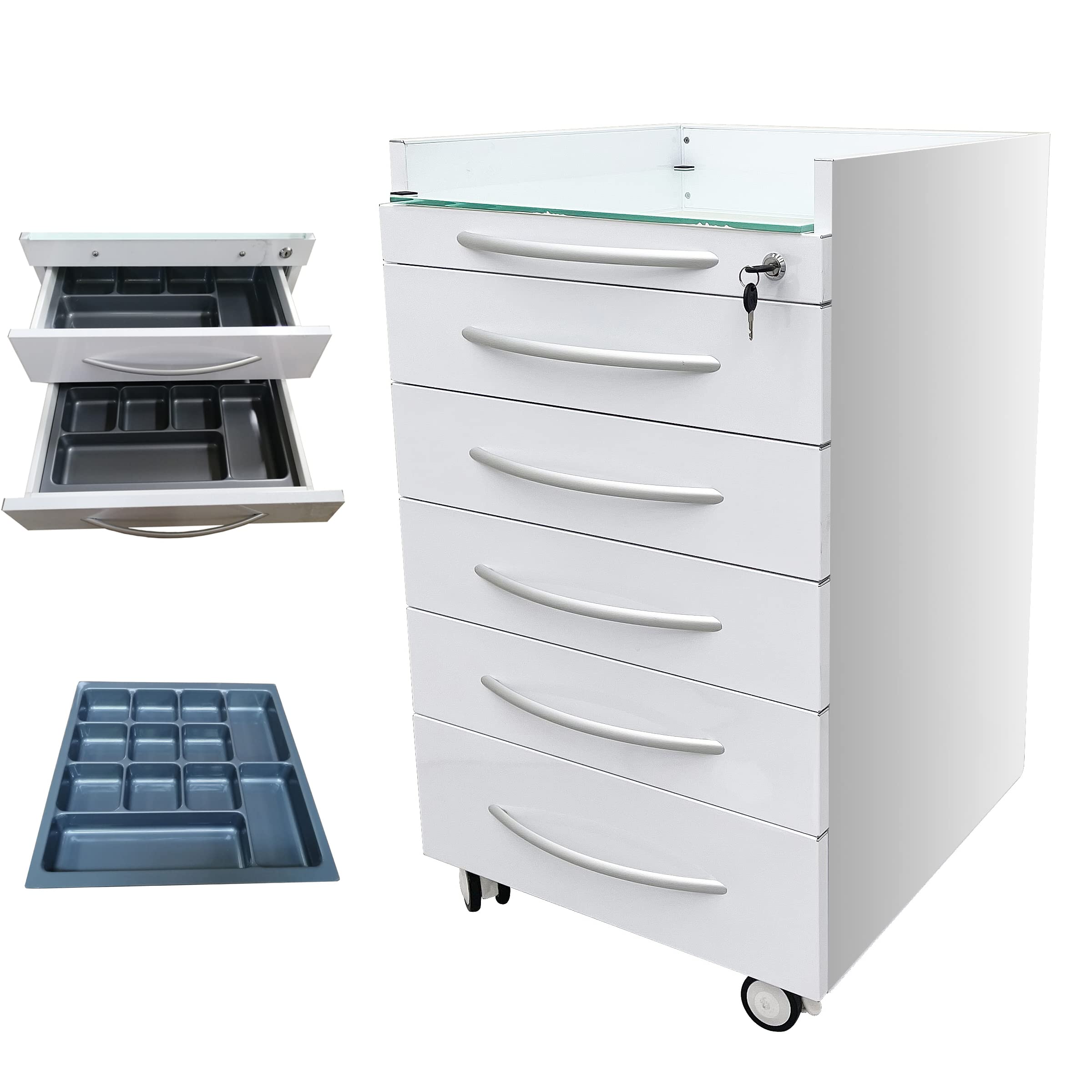 TechTongda 5-Drawer Mobile File Cabinet - 20