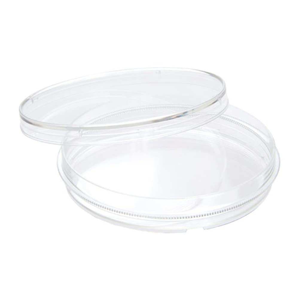 Celltreat 229670 Sterile 70mm x 15mm Tissue Culture Treated Petri Dish with Grip Ring - Case of 500 for Lab Cell Culture, Microbiology Research & Biomedical Experiments