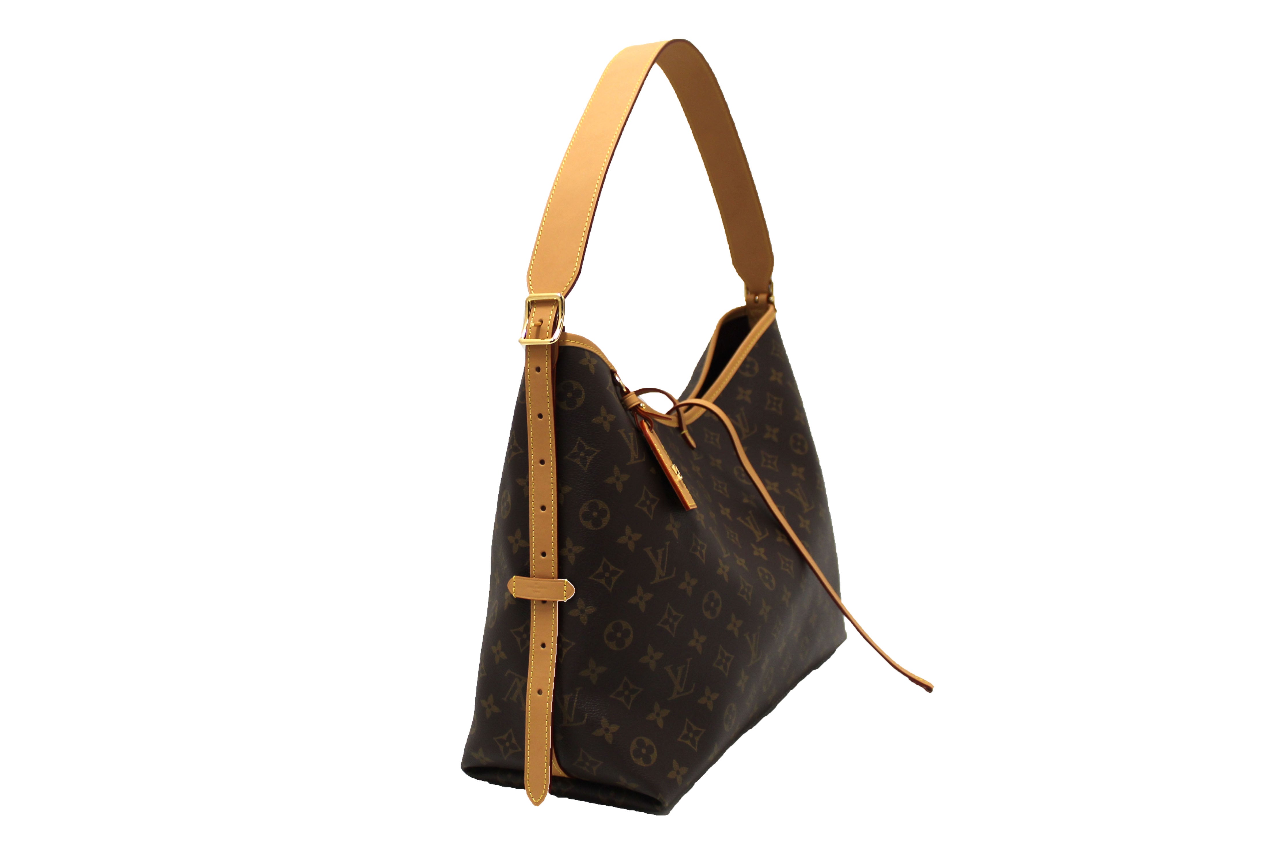 Authentic Louis Vuitton Monogram CarryAll MM Handbag - Luxury Shoulder Tote Bag for Women, Perfect for Work, Travel & Everyday Use