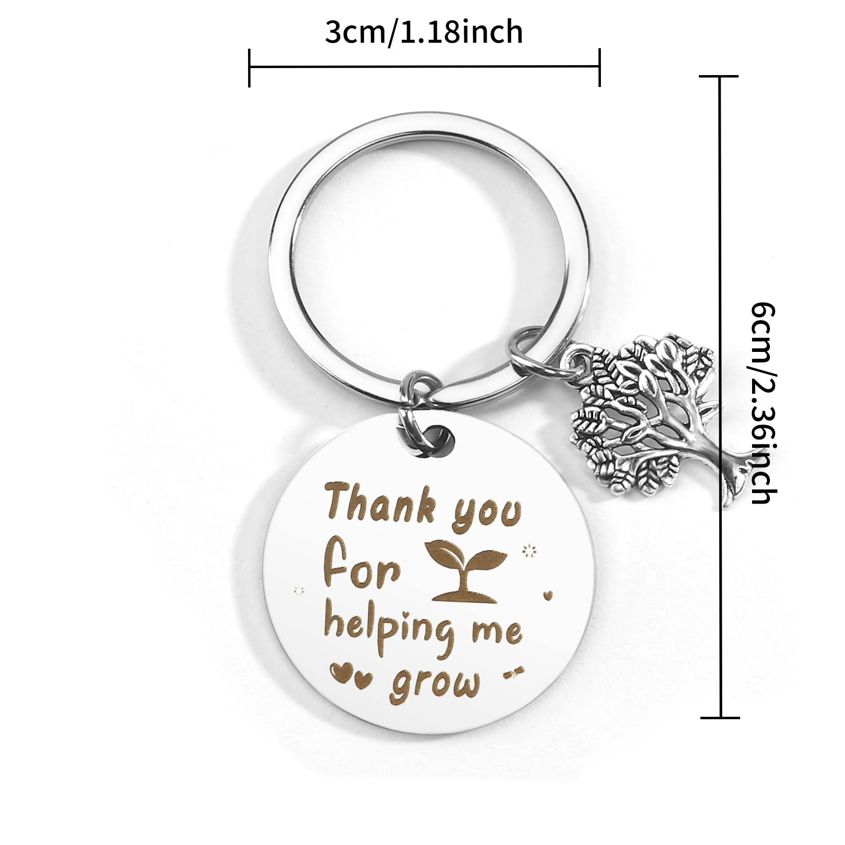 Best Teacher Appreciation Gifts for Women - Thoughtful Keychain Present for Thanksgiving, Christmas, End of Year - Perfect for Educators, Mentors & Professors - Classroom, Office & Everyday Use