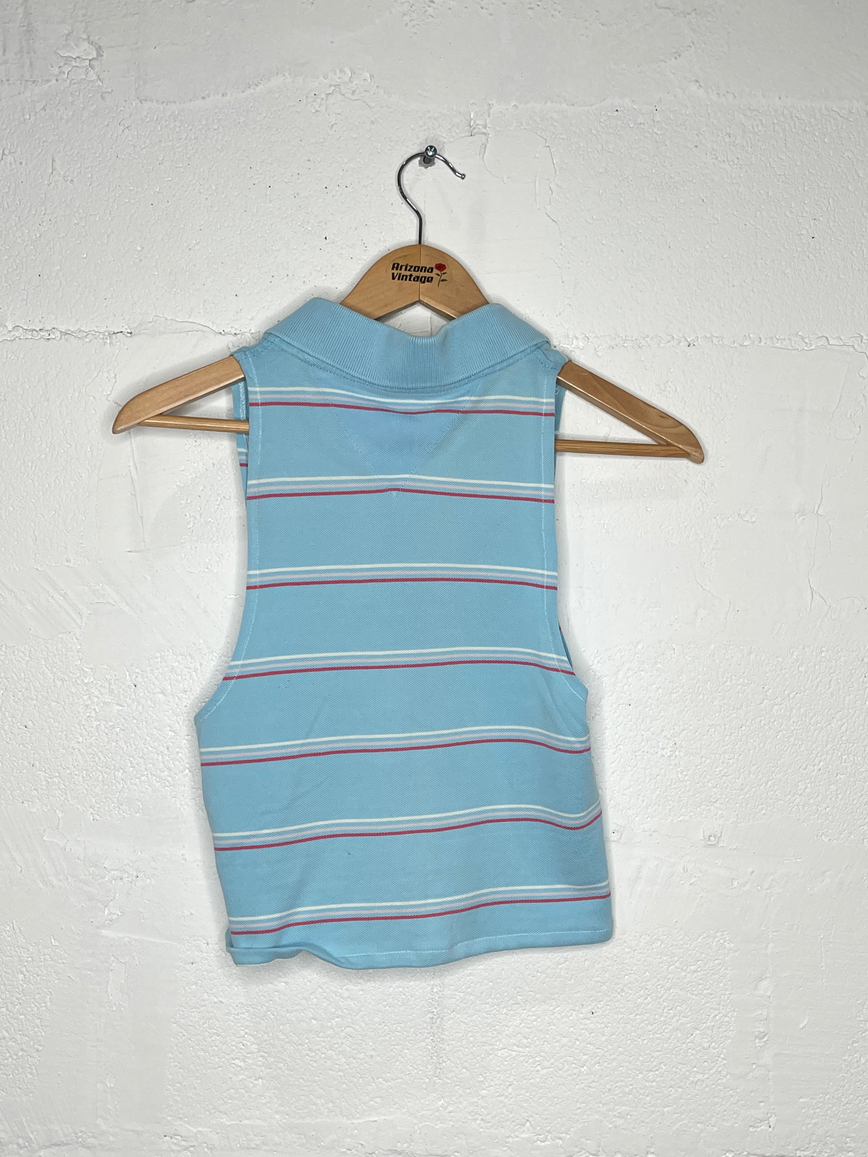 Tommy Hilfiger Women's Polo Crop Top - Short Sleeve Casual Shirt for Summer, Golf, and Everyday Wear