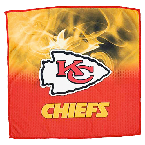 Official NFL Kansas City Chiefs Bowling Sublimation Towel – Absorbent & Durable for Sports, Gyms & Outdoor Activities