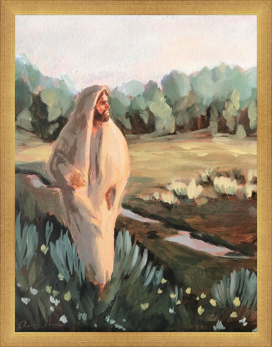 Be Thou Humble by Amber Whitworth - Inspirational Christian Wall Art for Home & Office Decor - Perfect for Living Room, Bedroom, or Gift