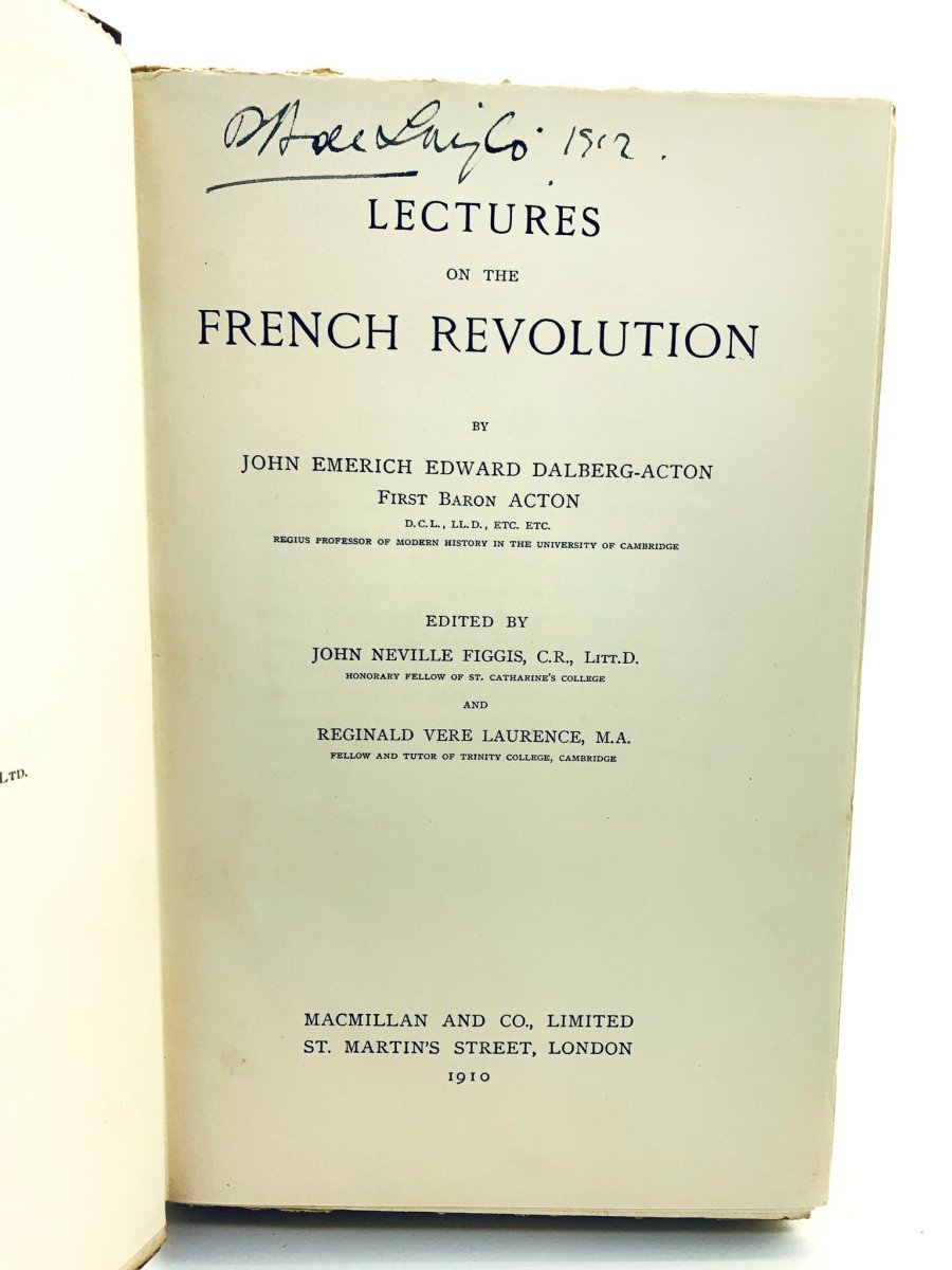 Lord Acton's Lectures on the French Revolution - Historical Analysis & Political Philosophy | Study Guide for History Students & Scholars