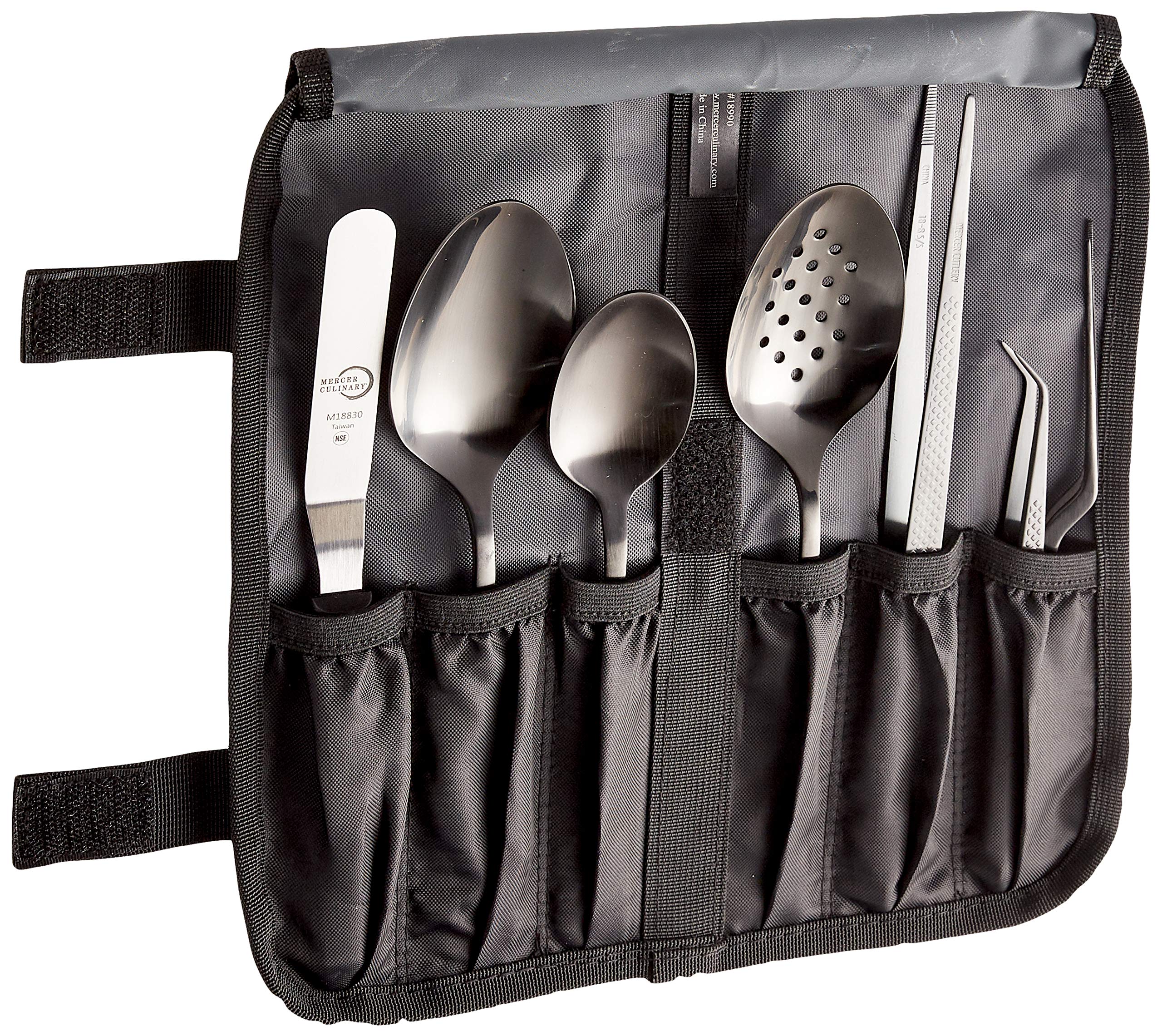 Premium Mercer Culinary 8-Piece Plating Set - Matte Black Kitchen Utensils for Professional Chefs & Home Cooking | Perfect for Fine Dining Presentation & Food Styling