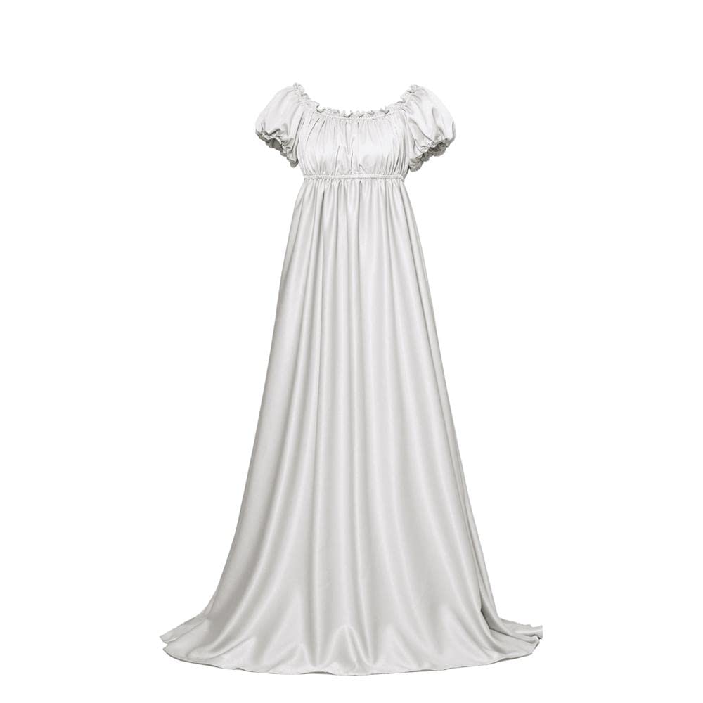 Elegant Daphne Regency Dress for Women - High Waist Jane Austen Inspired Ball Gown | Perfect for Historical Reenactments, Tea Parties & Formal Events