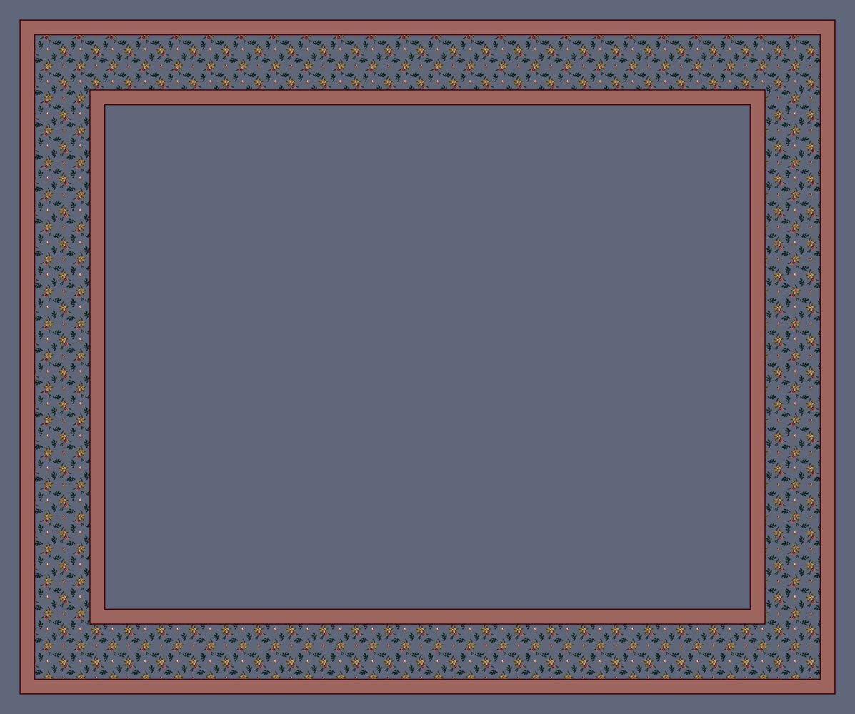 Luxury Lapis Blue Runner Rug 2'4