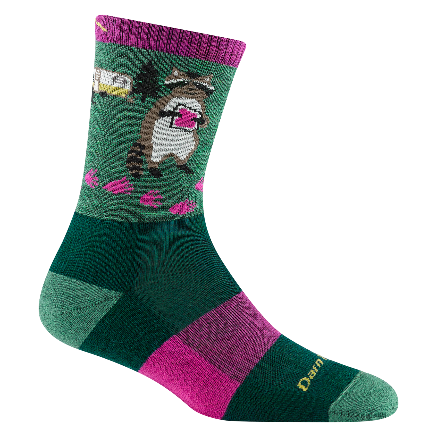 Darn Tough 5001 Critter Club Micro Crew Lightweight Cushion Socks for Women - Hiking, Running & Everyday Comfort