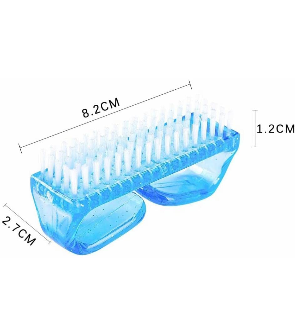 B-LADY Soft Nail Cleaning Brush for Manicure & Pedicure - Dust & Dead Skin Remover, Plastic Nail Art Tools for Finger & Toe Care (Free Size, 1 Pack) - Perfect for Salon, Home Spa & DIY Nail Care