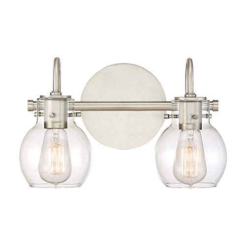 Quoizel ANW8602AN Andrews 2-Light Vanity Bathroom Lighting Fixture - 200W, Antique Nickel Finish (9