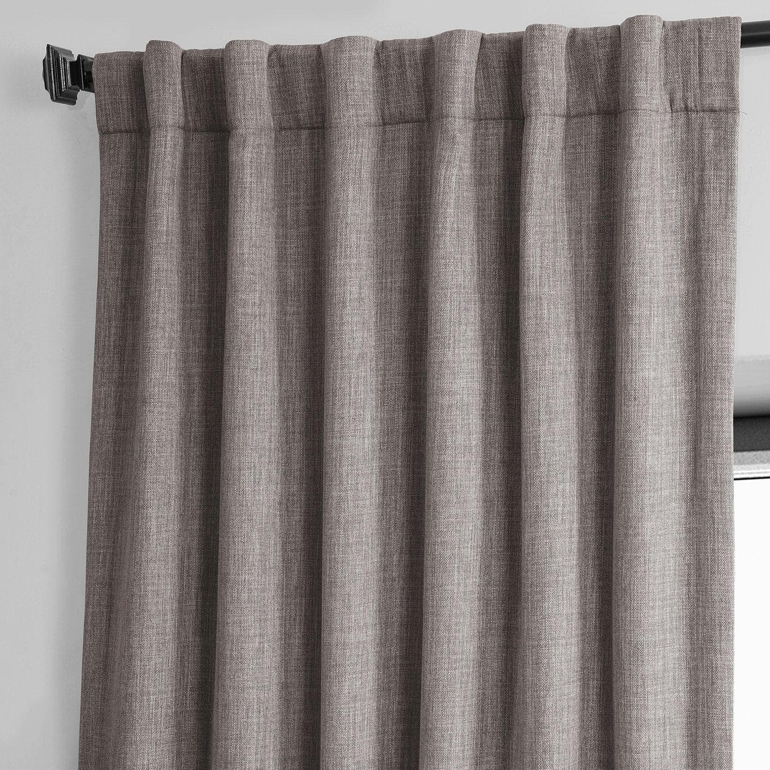 Blackout Curtains for Bedroom - Mink Textured Faux Linen Window Drapes - Noise Reducing & Thermal Insulated for Better Sleep & Privacy