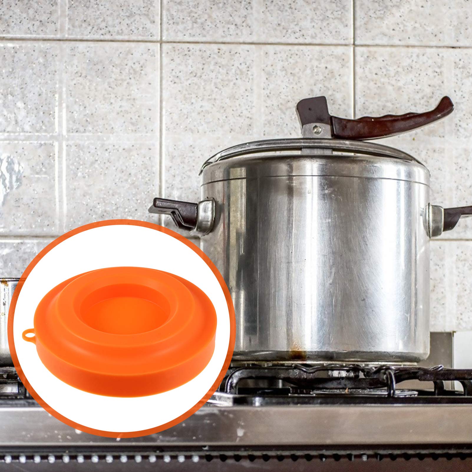 Hemoton Silicone Pressure Cooker Lid Holder - Durable Kitchen Accessory for Pressure Cooker, Air Fryer & Pot Cover Stand - Perfect for Cooking, Baking & Meal Prep
