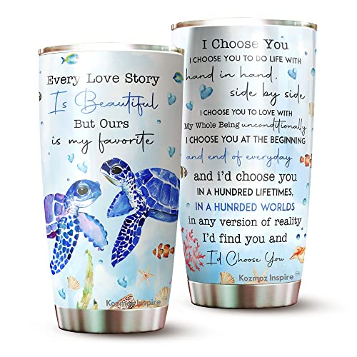 Husband and Wife Turtles Tumbler