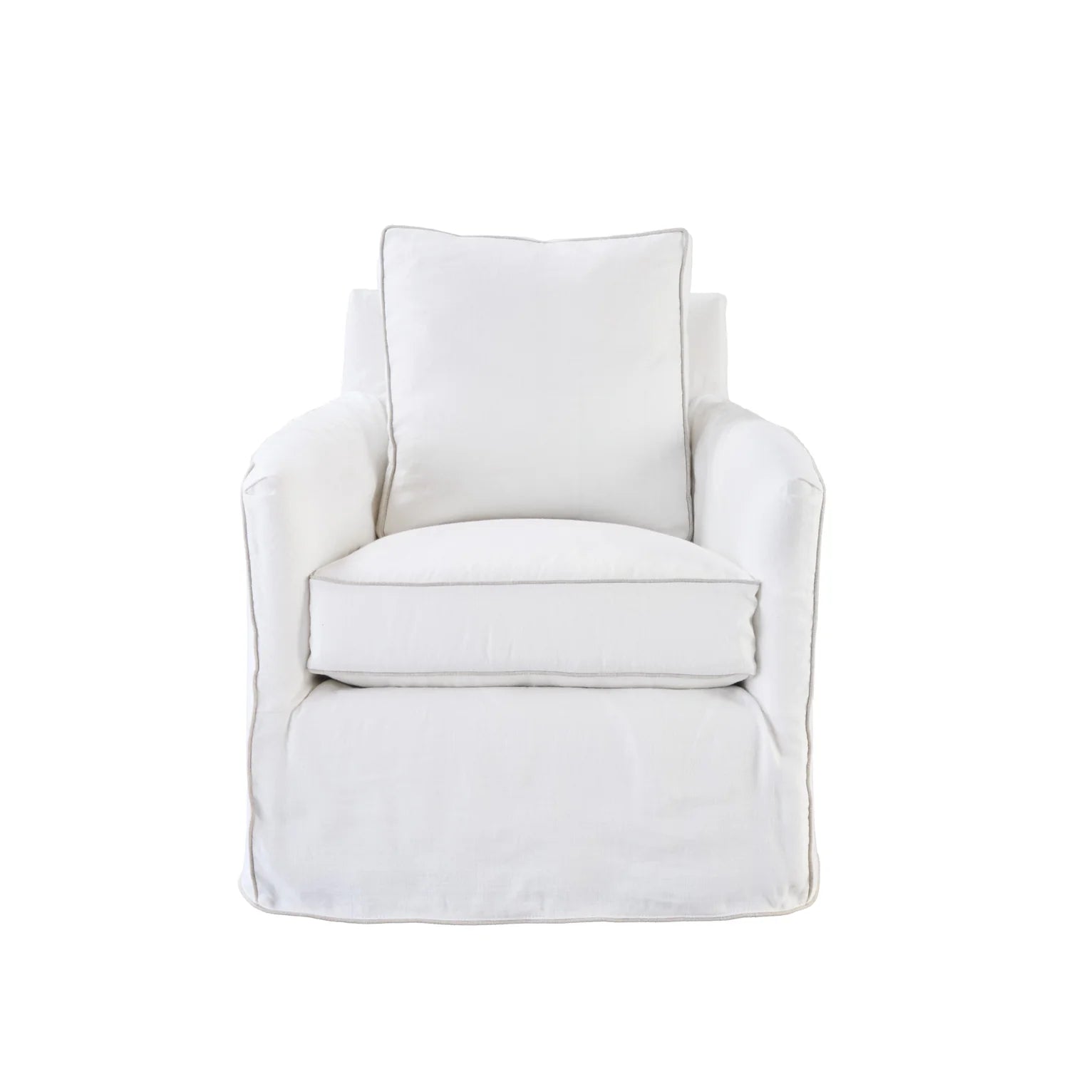 Serena Swivel Chair - 360 Degree Rotating Modern Accent Chair with Upholstered Seat and Metal Base - Perfect for Living Room, Office, or Reading Nook
