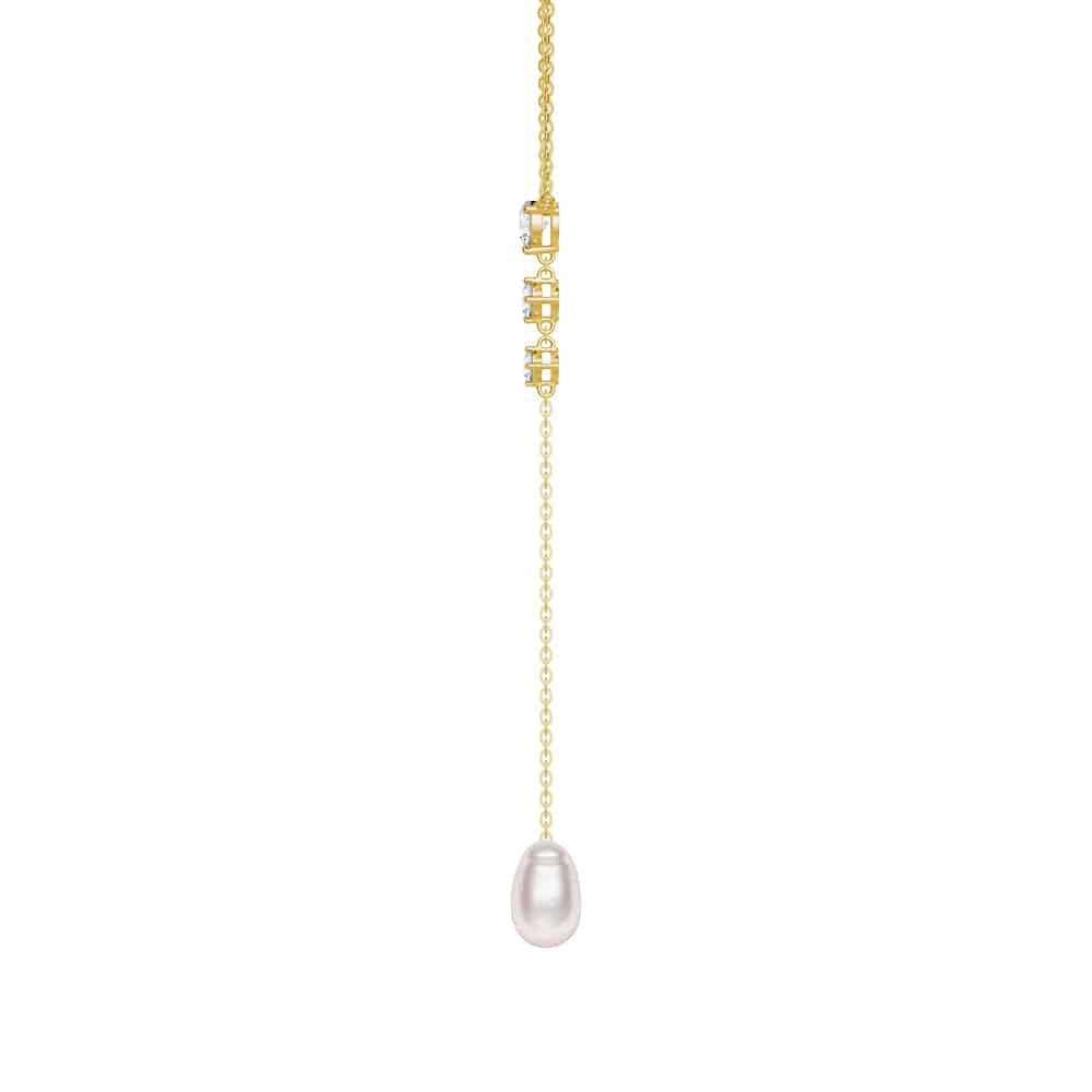Elegant Baroque Pearl Y Lariat Necklace - Vintage Modern Style for Women | Perfect for Weddings, Parties & Special Occasions