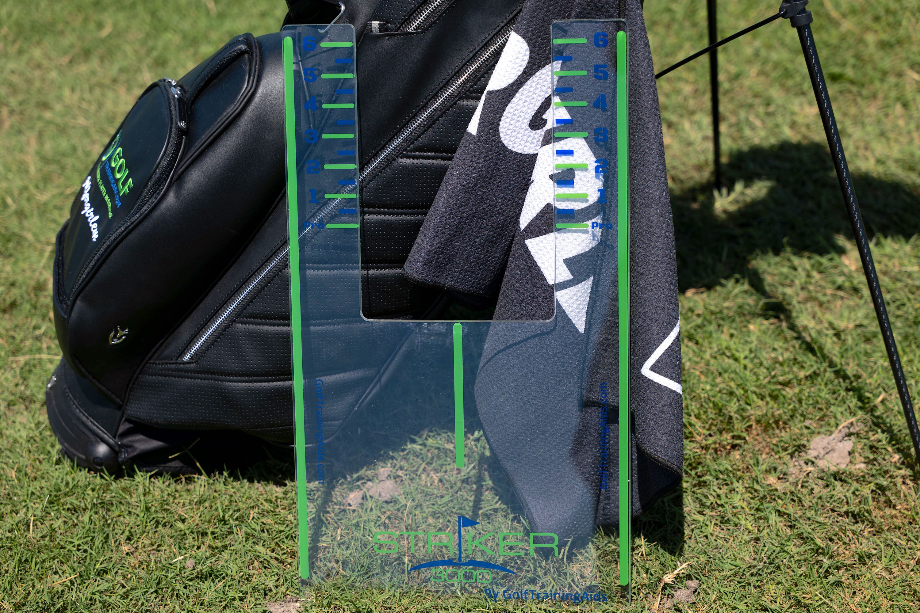 Striker 3000 Golf Training Aid - Portable Swing Practice Board for Indoor/Outdoor Use - Improve Accuracy & Distance | Perfect for Driving Range, Backyard & Home Practice
