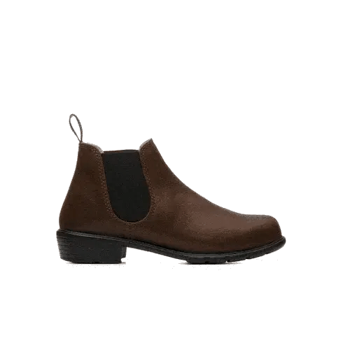 Blundstone 1970 Women's Chelsea Boots - Low Heel Ankle Boots in Antique Brown | Comfortable & Stylish Footwear for Casual Outings, Work & Outdoor Adventures