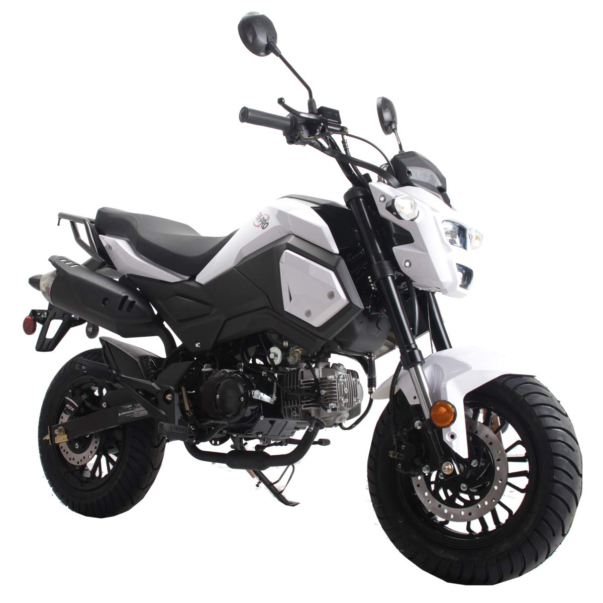 X-PRO 125cc Vader Gas Dirt Bike - Street Legal for Adults (White) - Off-Road & Urban Riding